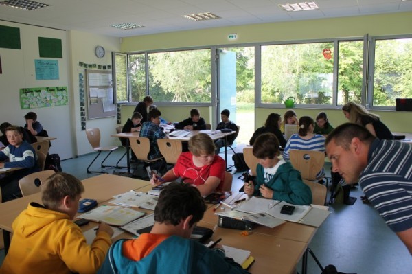 Unterricht an der Konrad-Adenauer-Schule in Langenberg